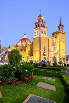 Travel Travel Prints: Guanajuato city, Guanajuato state, Mexico. Basailica Colegiata de Nuestra Senora de