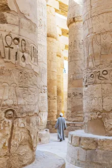 Guardian at the Karnak Temple, Luxor, Egypt, Africa