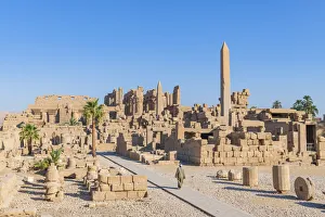 Guardian at the Karnak Temple, Luxor, Egypt, Africa