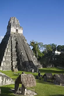 Images Dated 2008 April: Guatemala, El Peten, Tikal, Gran Plaza, Temple 1, Temple of the Great Jaguar or Templo