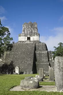 Archaelogical Site Collection: Guatemala, El Peten, Tikal, Gran Plaza, Temple 11