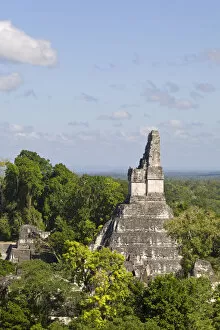 Mayan Gallery: Guatemala, El Peten, Tikal, view from Temple V