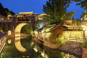Water Town Prints: Gubei Water Town at dusk, Simatai, Beijing, China
