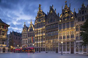 Grote Markt Prints: Guild house in Main Market Square, Antwerp, Flanders, Belgium