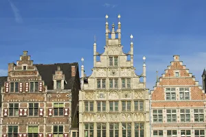 Guild houses in historic centre, Ghent, Flanders, Belgium