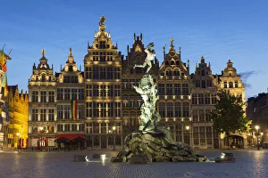 Guild houses in Main Market Square, Antwerp, Flanders, Belgium