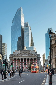 Tall Building Prints: Guildhall & City of London, London, England, UK