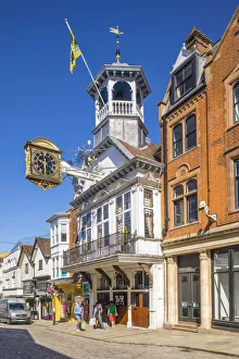 Guildhall on the High Street, Guildford, Surrey, England, UK