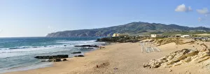 Images Dated 12th November 2012: Guincho beach and Serra de Sintra. Cascais, Portugal