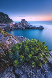 The Gulf of Poets of Portovenere, a spring evening, just after sunset, the province of La Spezia The Gulf of Poets of Portovenere, a spring evening, just after sunset, the province of La Spezia