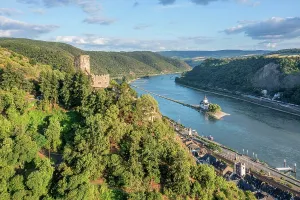 River Rhine Prints: Gutenfels castle and Pfalzgrafenstein castle
