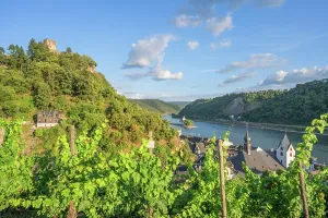 River Rhine Prints: Gutenfels castle and Pfalzgrafenstein castle