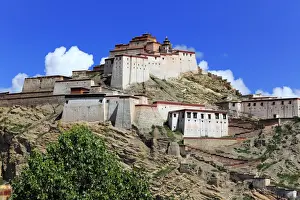 Tibet Prints: Gyantse Dzong, Gyantse County, Shigatse Prefecture, Tibet, China