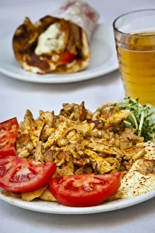 Gyros & Kabap plate, Monastiraki District, Athens, Greece, MR, PR