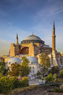 Minarets Collection: Hagia Sofia, Istanbul, Turkey