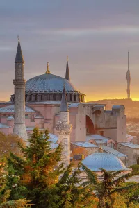View From Above Prints: Hagia Sophia at sunrise, Ayasofya, Istanbul, Turkey