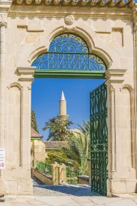 Larnaca Prints: Hala Sultan Tekke Mosque, Larnaca, Cyprus. Also known as Mosque of Umm Haram