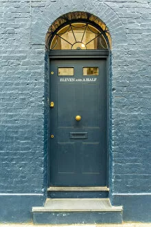 Images Dated 25th August 2020: Eleven and a half door number on 18th Century Georgian town houses, Shoreditch, London
