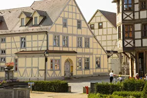 Images Dated 18th September 2020: Half timbered buildings, Tangermunde, Elbe, Saxony-Anhalt, Germany