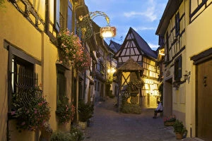 Half Timbered Houses in Eguisheim, Alsace, France