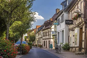 Half-timbered houses in the old town Hofheim am Taunus, Hesse, Germany