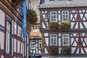 Market Square Prints: Half-timbered houses in the old town of Idstein, Hesse, Germany