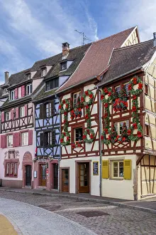 Grand Est Prints: Half-timbered houses, Quai de la Poissonnerie