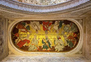 Islamic Gallery: Hall of the Kings, Nasrid Palaces, Alhambra Palace, Granada Province, Andalusia, Spain