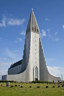 Republic Of Iceland Gallery: Hallgrimskirkja, Icelands iconic Lutheran church in Reykjavik
