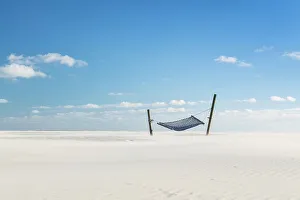 Amrum Prints: hammock at Kniepsand, Amrum island