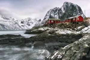 Hamnoy Prints: Hamnoy-Lofoten islands, Norway Coastal rocks and mountains