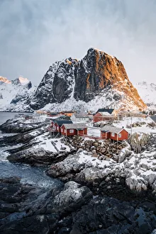 Lofoten Prints: Hamnoy village, Lofoten Islands, Nordland, Norway