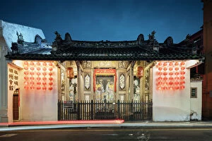 Images Dated 4th May 2023: Han Jiang Ancestral Temple at twilight, George Town, Pulau Pinang, Penang, Malaysia, Asia
