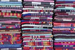 Handmade Prints: Hand woven blankets, Lijiang (UNESCO World Heritage Site), Yunnan, China