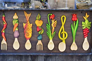 Handicrafts in Samovodska Charshia Market. Veliko Tarnovo, Bulgaria
