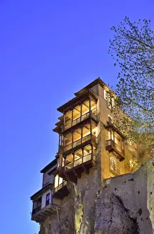 Historic City Prints: The Hanging Houses (Casas Colgadas) dating back to the 15th century, in the walled