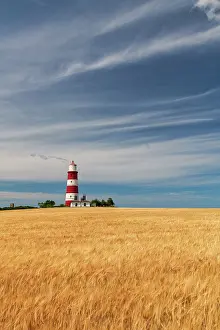 Norfolk Prints: Happisburgh Lighthouse, Happisburgh, Norfolk, England