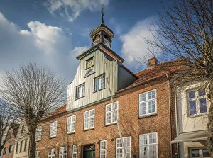 Toenning Prints: Harbor house in Tonning, North Friesland, Schleswig-Holstein, Germany