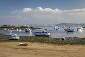 Bretagne Collection: Harbor on the Ile de Batz, Finistere, Brittany, France