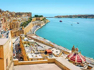 Harbor View Prints: Harbor View, Valletta, Malta