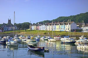 Promenades Prints: The Harbour at Aberaeron, Cardigan Bay, Wales, United Kingdom, Europe