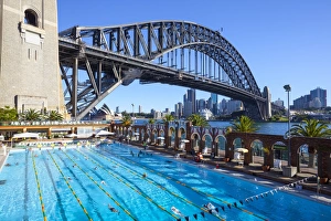Opera House Prints: Harbour Bridge, Darling Harbour, Sydney, New South Wales, Australia