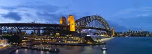 New South Wales Prints: Harbour Bridge, Darling Harbour, Sydney, New South Wales, Australia