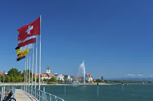 Harbour of Friedrichshafen, Lake Constance, Baden-Wuerttemberg, Germany