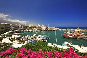 Harbour of Girne or Keryneia in North Cyprus