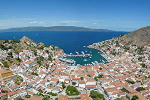 Hydra Town Prints: Harbour of Hydra Town, Hydra (Ydra), Saronic Islands, Greece