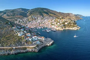 Harbour of Hydra Town, Hydra (Ydra), Saronic Islands, Greece