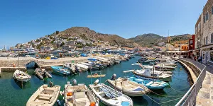 Hydra Prints: Harbour of Hydra Town, Hydra (Ydra), Saronic Islands, Greece
