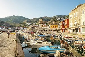 Hydra Prints: Harbour of Hydra Town, Hydra (Ydra), Saronic Islands, Greece