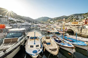 Hydra Prints: Harbour of Hydra Town, Hydra (Ydra), Saronic Islands, Greece